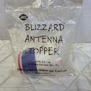 Vintage 1999 Dairy Queen DQ Blizzard Advertising Antenna Topper Ball Sealed